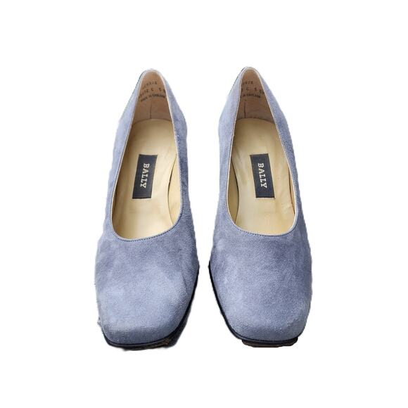 Bally Nebria Sheen Suede Court Shoes Pumps 7.5 - Picture 2 of 10